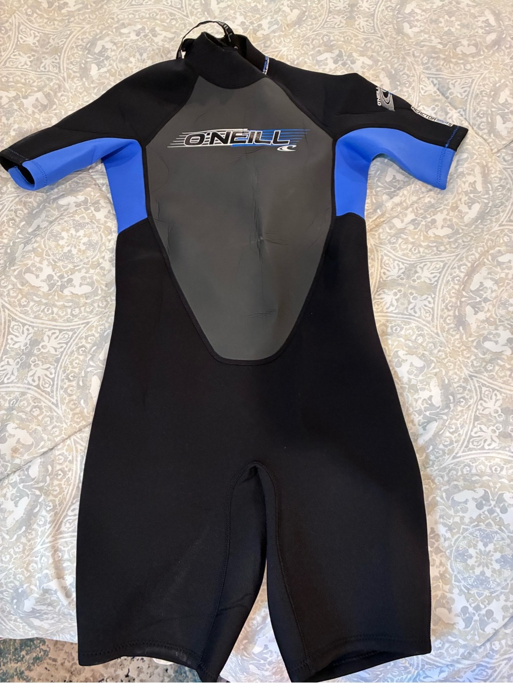 O'Neill Kids Short Sleeve Rashguard - Black & Blue